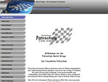 Tablet Screenshot of fahrschule-wrage.de